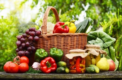 panier de fruits et légumes