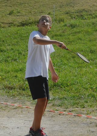 Cours de badminton, Vacances en famille, Sport